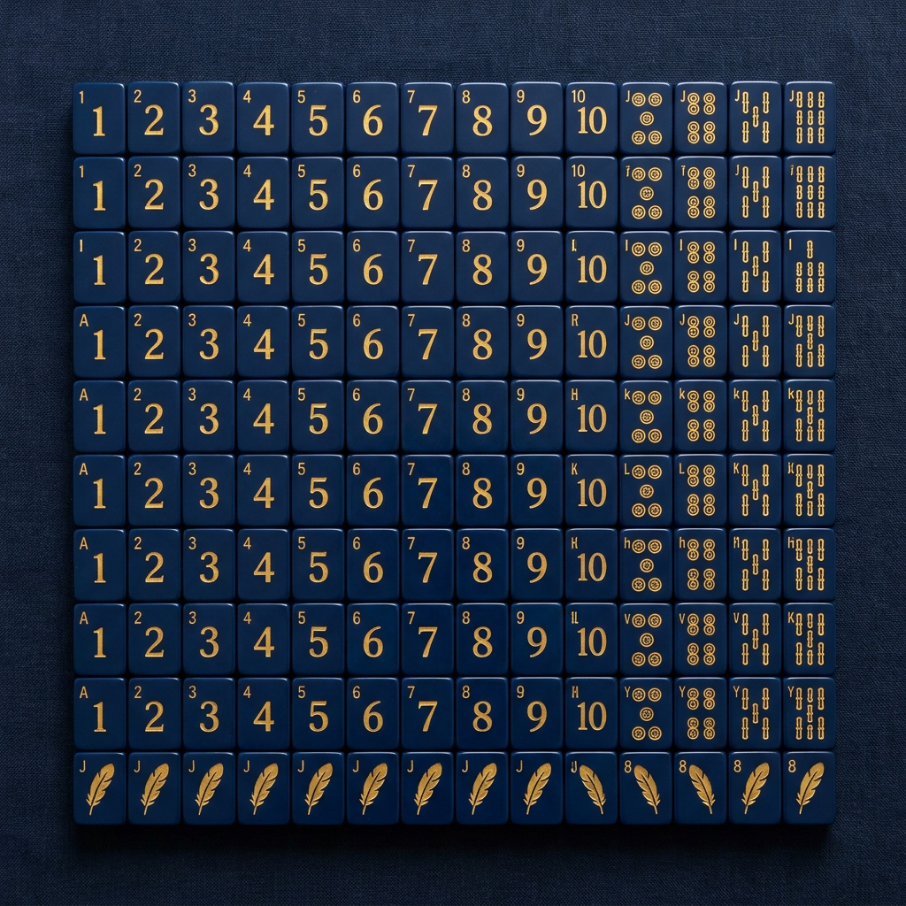Custom Signature Acrylic American Mahjong Set – 166 Tiles for OEM & ODM (CS-016) detail