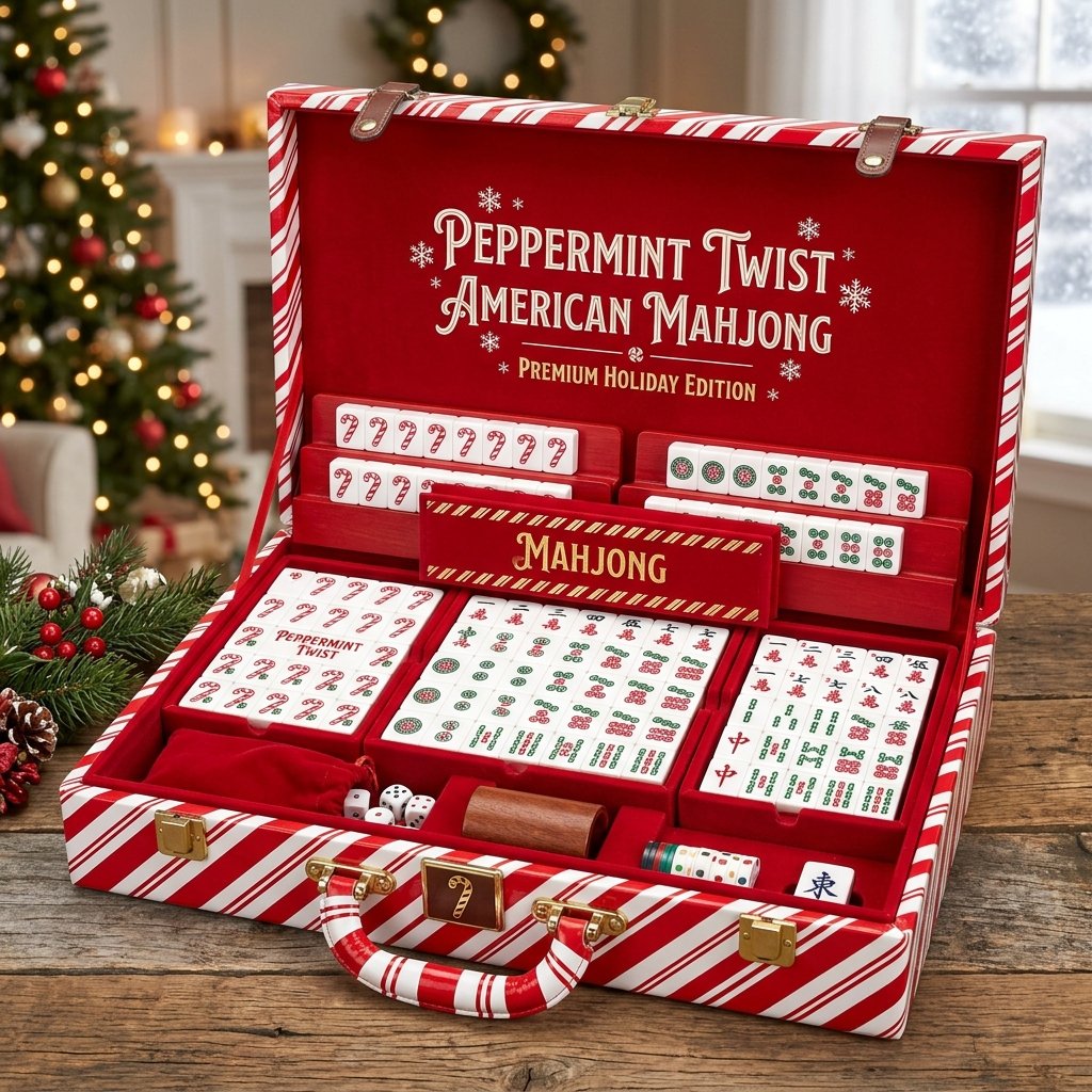 Custom Engraved Detail Acrylic American Mahjong Set – 166 Tiles for OEM & ODM detail