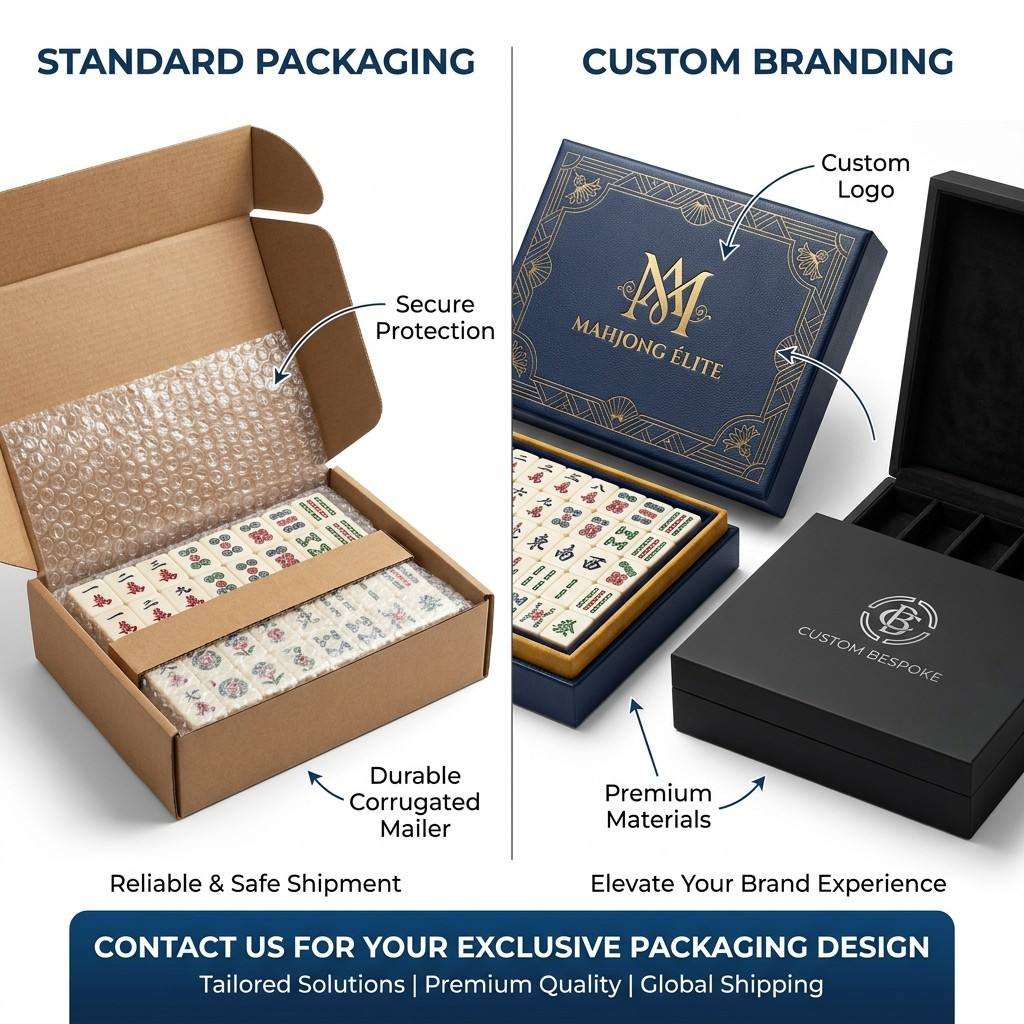 Custom Portable Acrylic American Mahjong Set – 166 Tiles for OEM & ODM detail