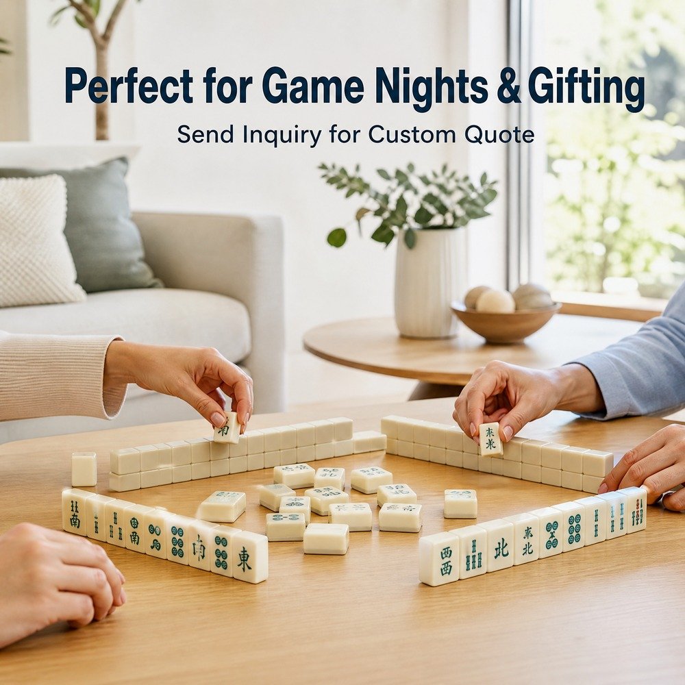 Custom Solid Acrylic American Mahjong Set – 160 Tiles for OEM & ODM view 7