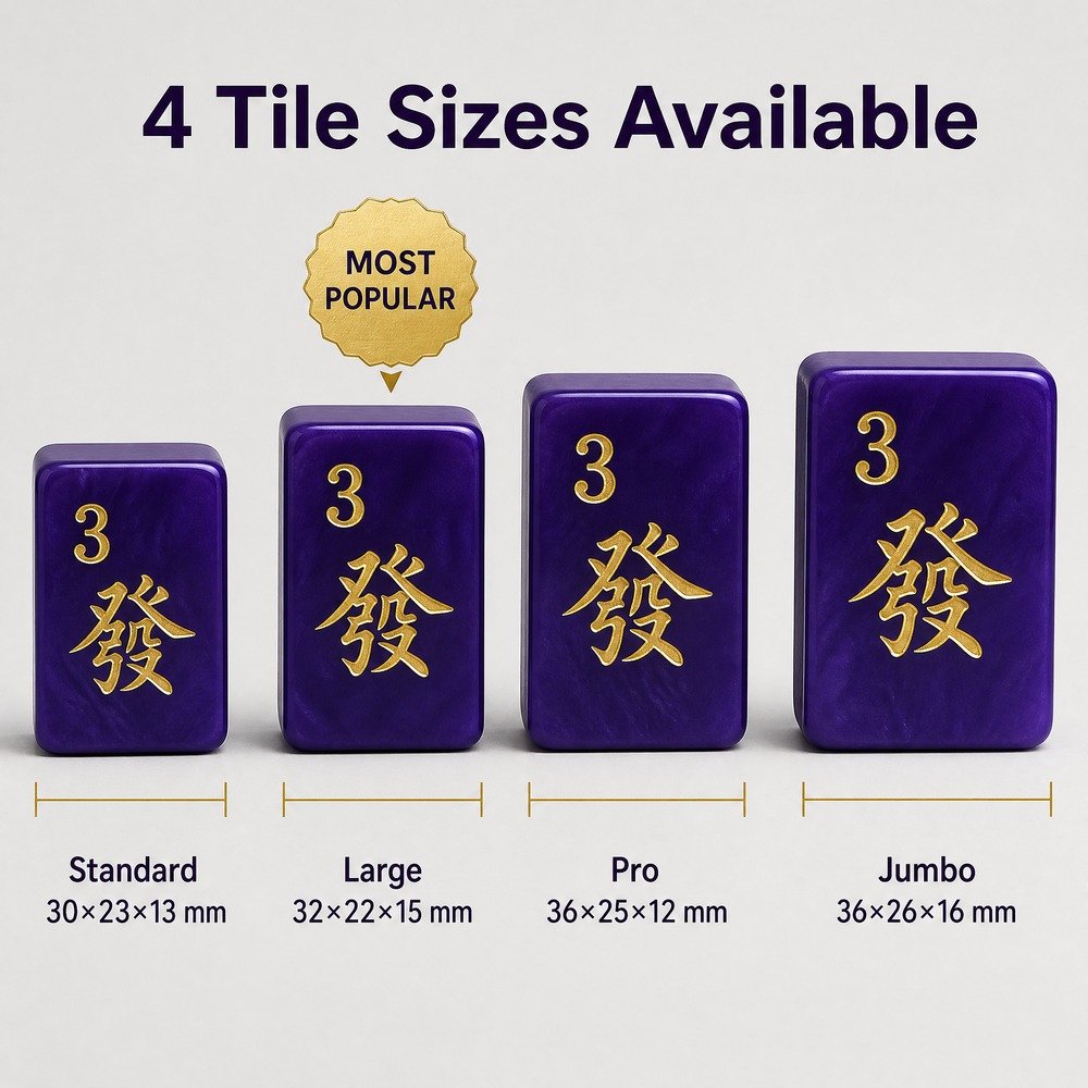 Custom Royal Purple Acrylic American Mahjong Set – 160 Tiles for OEM & ODM view 4