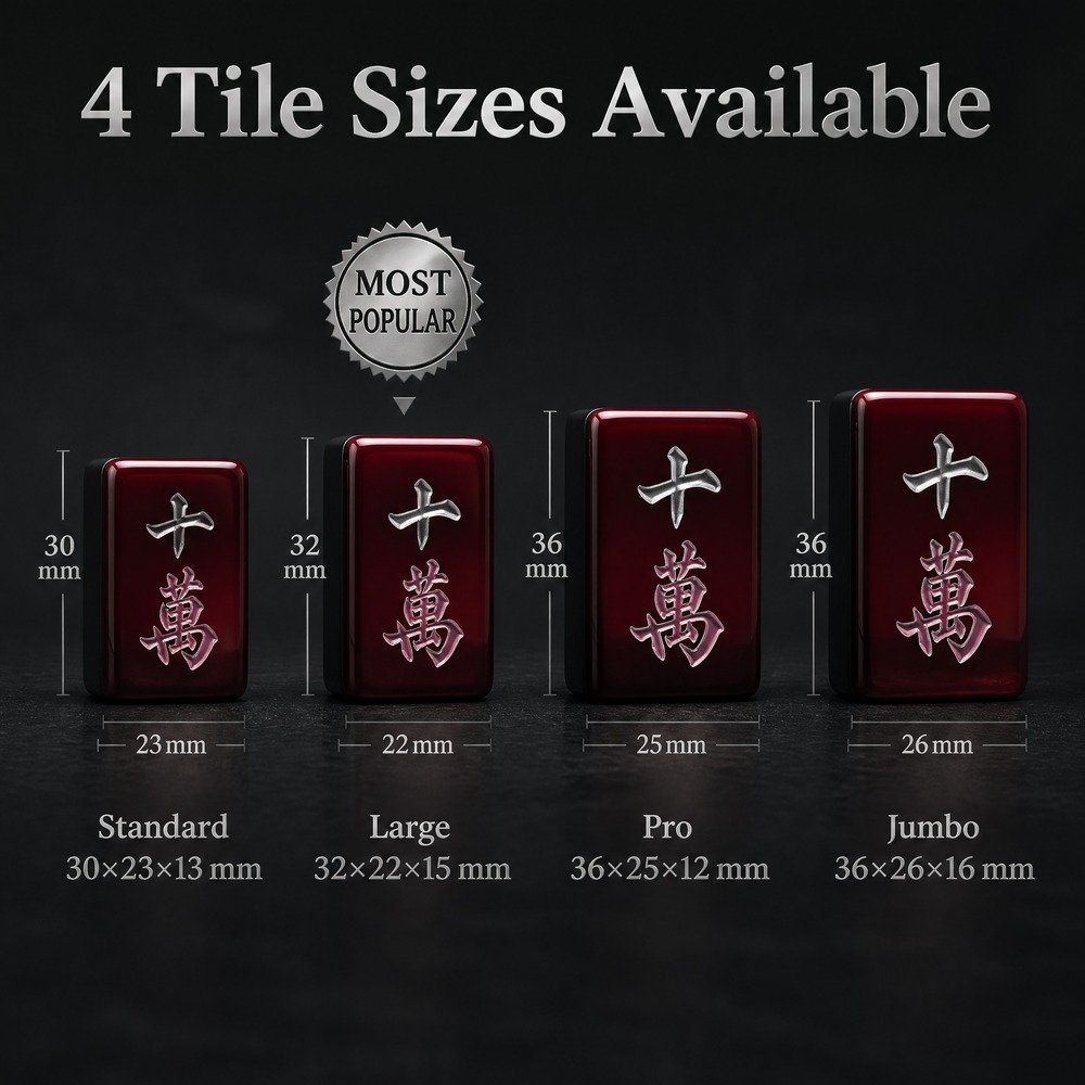 Custom Wine Red Acrylic American Mahjong Set – 160 Tiles for OEM & ODM view 3